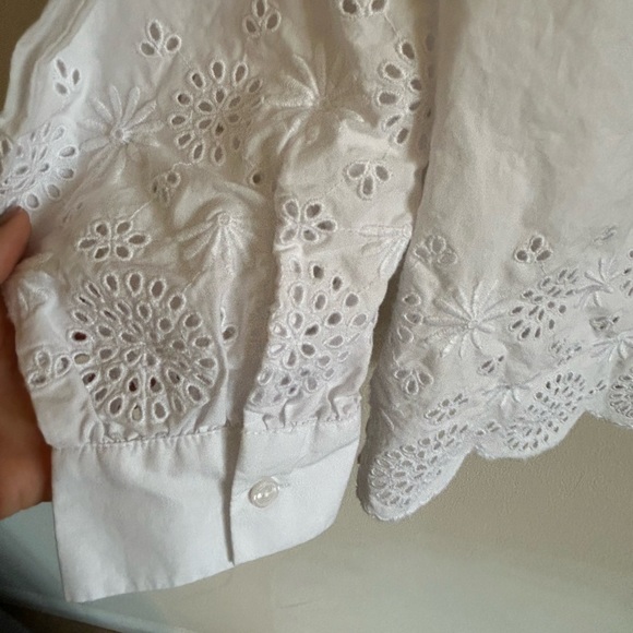 ladies M petite white blouse from Talbots - Picture 2 of 7